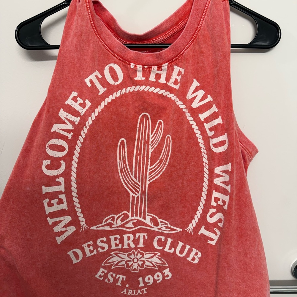 Ariat Coral Red Women's Graphic Tank